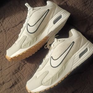 Nike White and Tan Men's Shoes Nike Air Solo